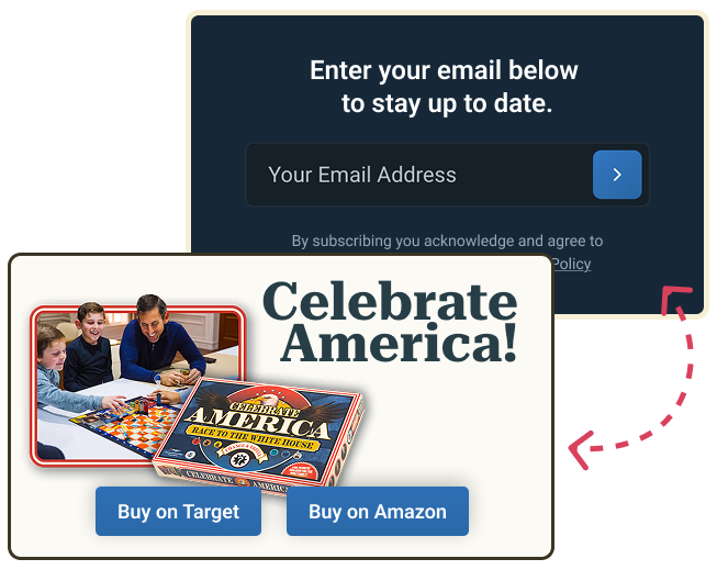 Samples of how the promo area on video pages can display either an email collect or a site promotion